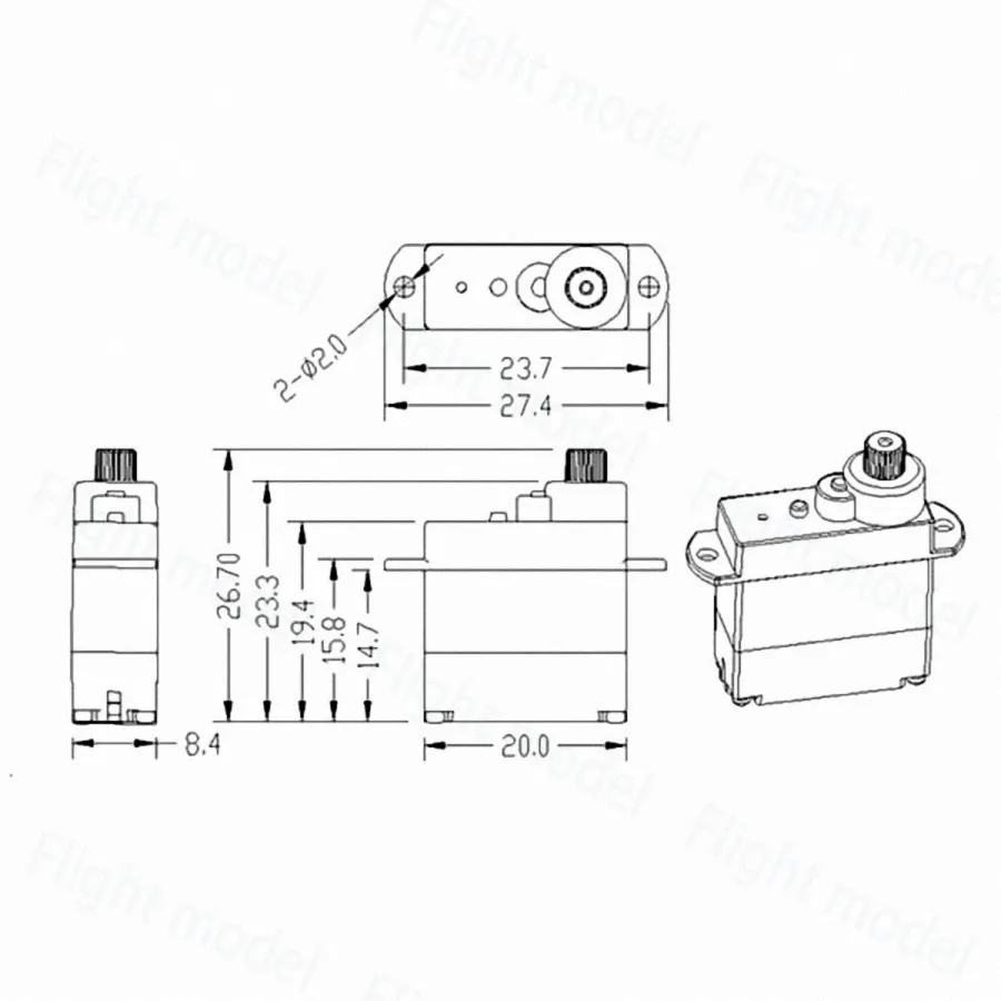 KingMax CLS0511H 5 3g цифровой микро сервопривод без сердечника рабочее напряжение 3 7 ~ 6 0 В