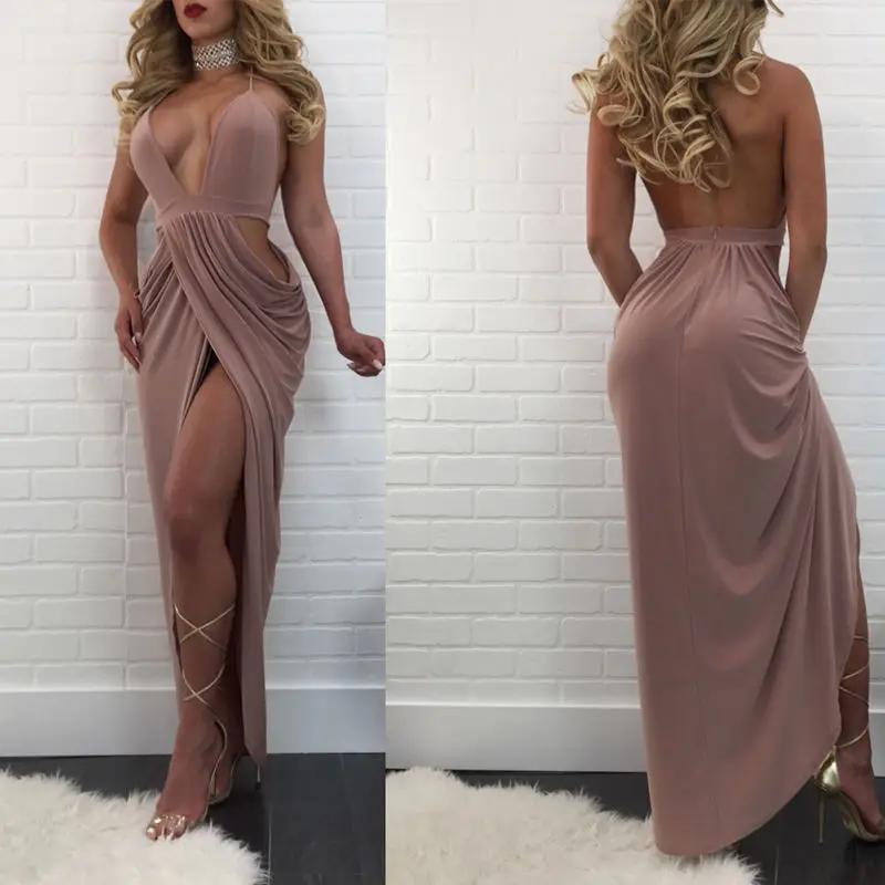 Пикантные Для женщин Лето рукавов бинты Bodycon Вечеринка клуб v-образным вырезом