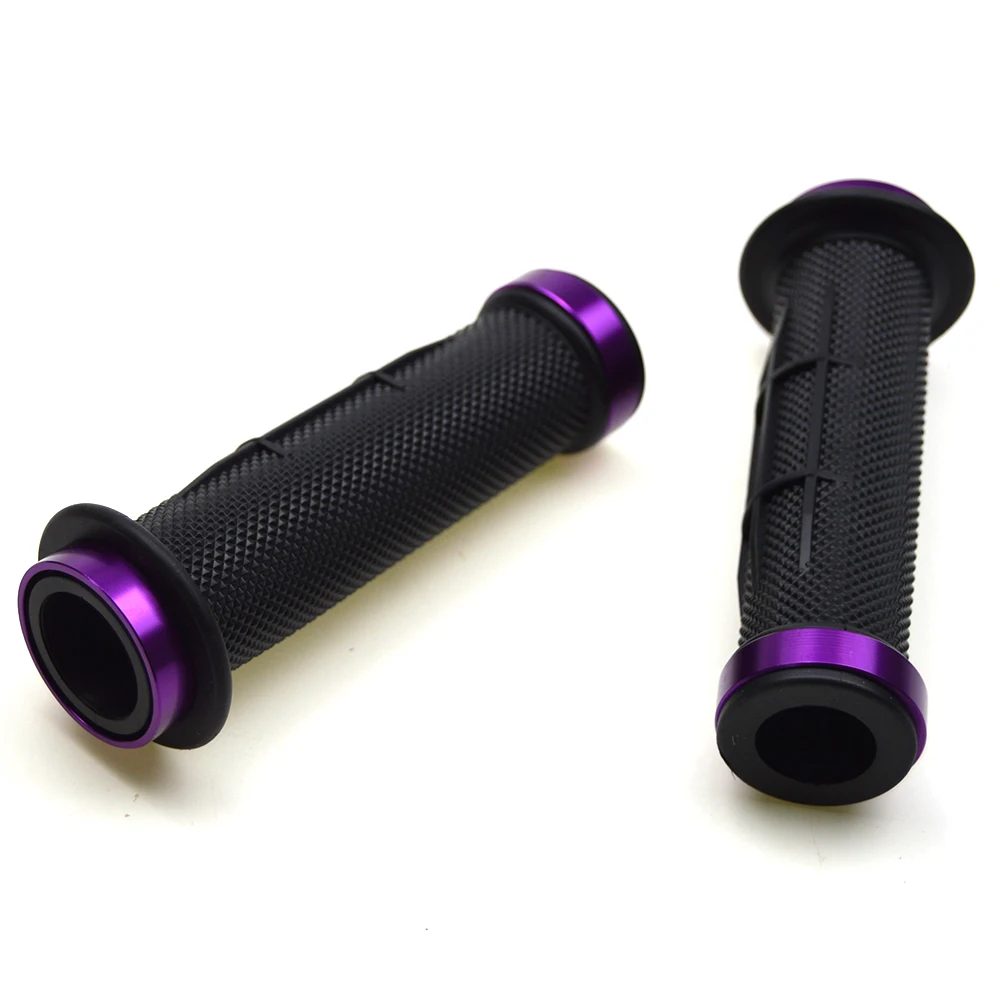 

purple Motocross Handlebar Wheel Motorcycle Mountain Bike Bmx moto Motorcycle Handlebar Ends Universal Rubber Hand Grips