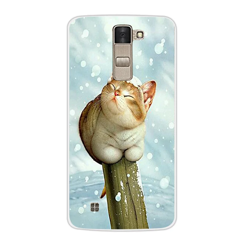 Luxury Soft TPU Case For LG K8 Lte K350 K350E K350N Scenery Design 5.0&quot Clear Shell for K 8 Phone Back Silicon Cover Coque | Мобильные