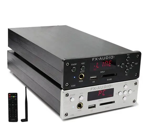 FX-AUDIO M-200E HiFi 2,0 цифровой аудио Bluetooth усилитель для наушников 120 Вт* 2 Вход USB/SD/RCA/FLAC 24 бит/192 кГц AC110-220V OLEDpg