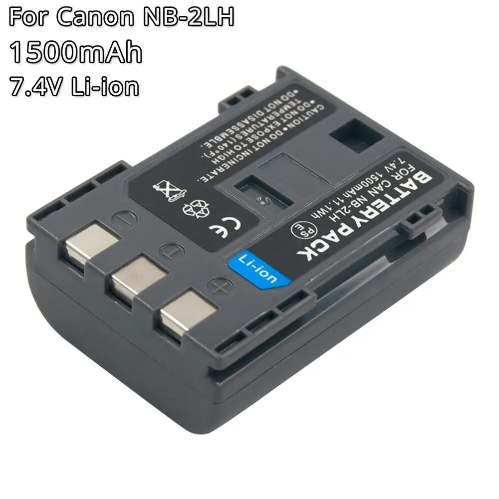 NB 2L NB2L 2LH NB2LH 7 4 V 1.5Ah Li Ion Перезаряжаемые Камера Батарея для Canon Powershot g9 s70 EOS 350D 400D Rebel