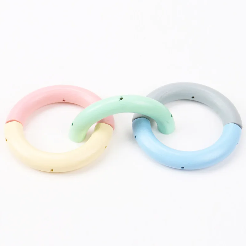 80x40mm 1pcs Natural Curved long tub Wooden unfinished geometric Spacer Beads For Jewelry making Handmake DIY Mix color KL149-RH | Украшения