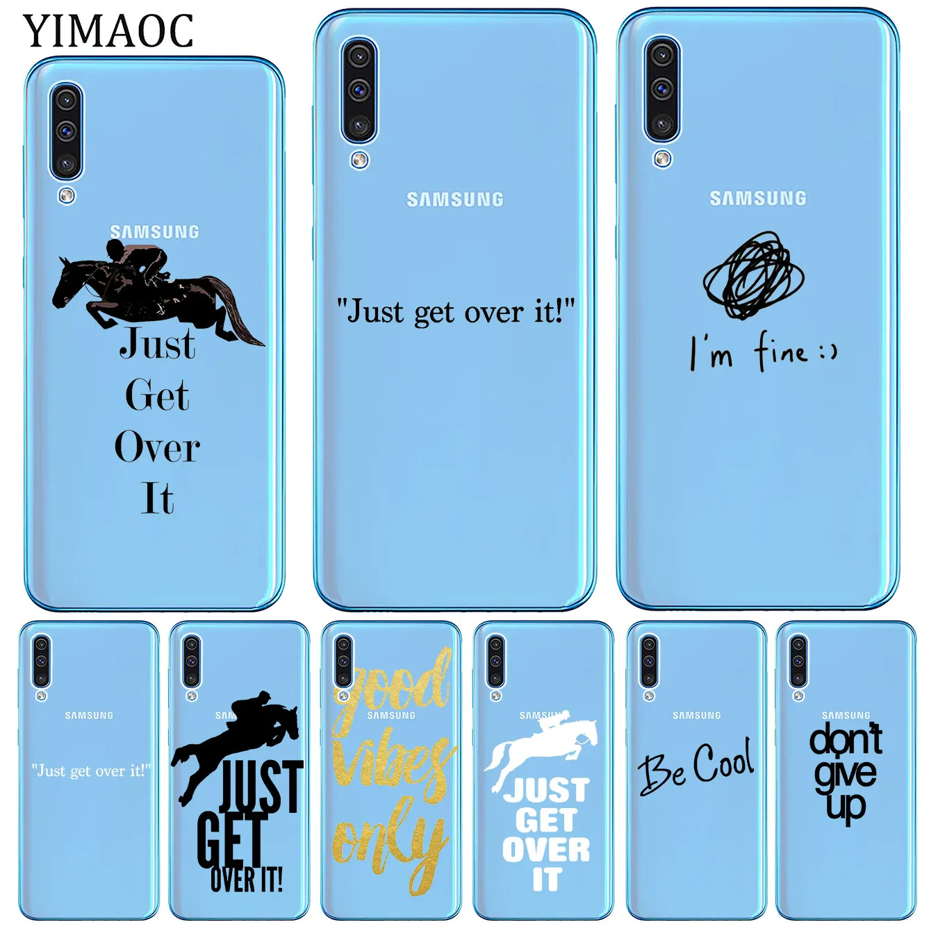 Мягкий силиконовый чехол YIMAOC для Samsung Galaxy A70 A60 A50 A40 A30 A20 A10 M10 M20 M30 M40 A20E|Бамперы| |