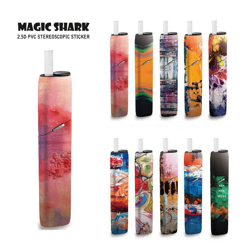 Magic Акула 2019 Живопись чехол Стикеры для IQOS3 технология 3 мульти печати стерео