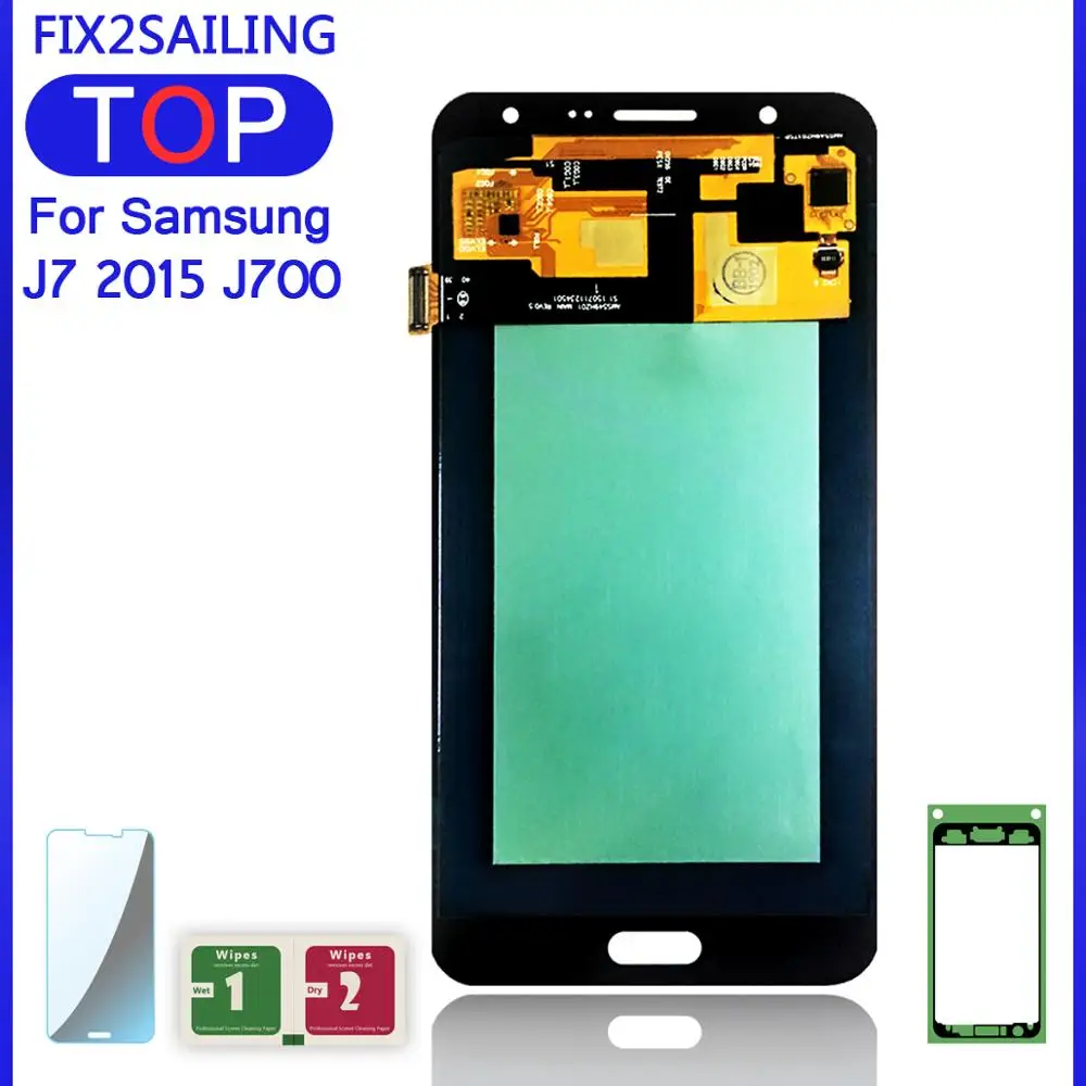 ЖК дисплей 5 дюйма с дигитайзером сенсорного экрана в сборе для SAMSUNG Galaxy J7 2015 J700 Super