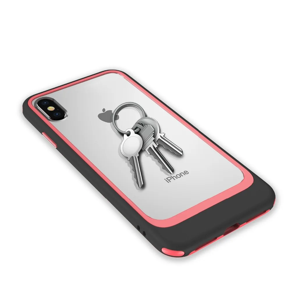 Tough TPU Anti-Knock Protetive Fitted Transparent iphone Case For 7/8 Plus X XS XR MAX Color Clash In Ten | Мобильные телефоны и