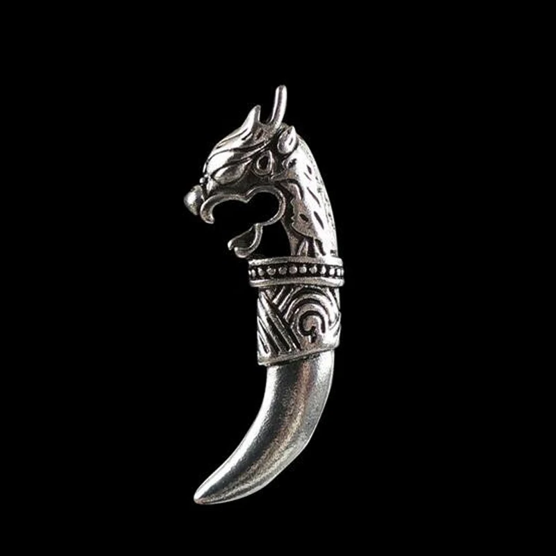 Новая мода унисекс волк украшения для зубов винтажная серебряная металлическая