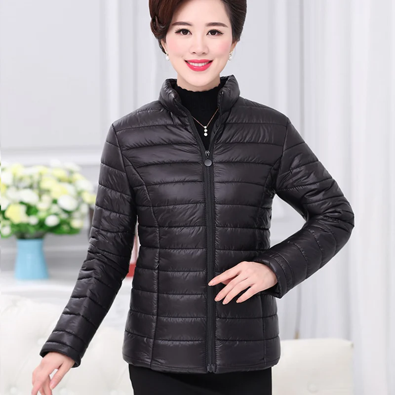 Большие размеры куртки для женщин 2017 модная женская хлопковая куртка черная