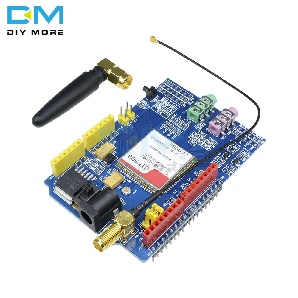 Модуль платы SIM900 850/900/1800/1900 МГц GPRS/GSM совместимый с Arduino GPIO PWM RTC | Электронные