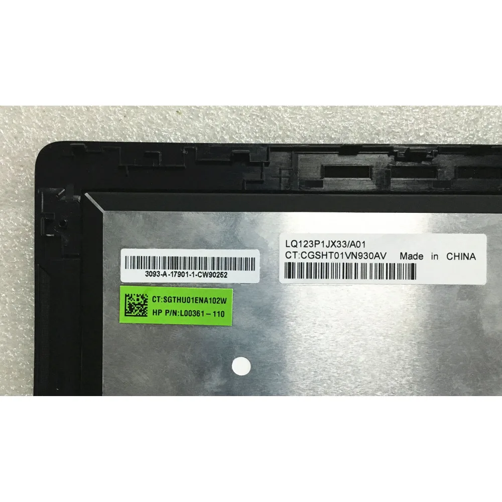 LALAWIN 12 3 'дюймовый ЖК-дисплей в сборе для HP ЖК-экран LQ123P1JX33-A01 LQ123P1JX33 A01 с сенсорным