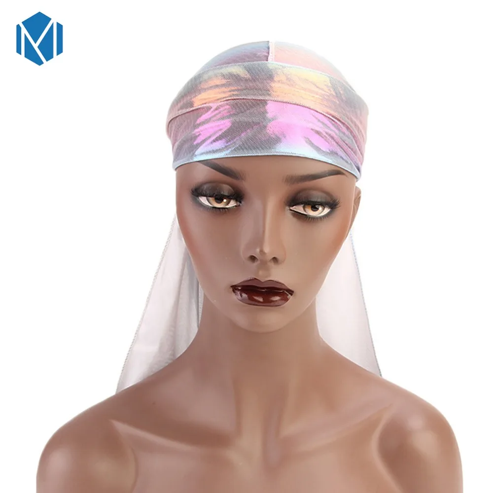 Новинка 2020 унисекс бегемотик шелковые банданы цветные мужские парики тюрбан ДУ