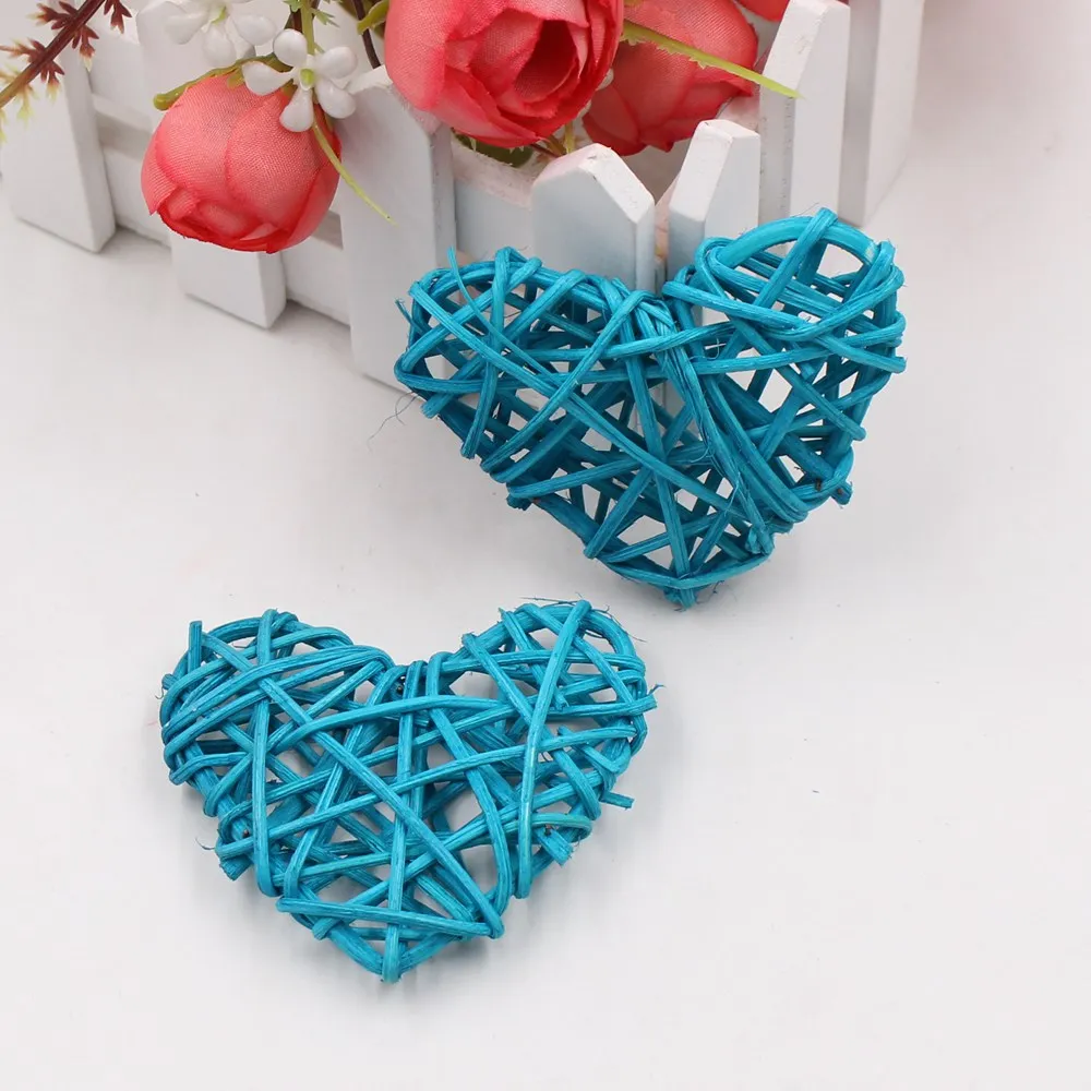 5 шт./лот 6 см ротанговый искусственный соломенный шар love для украшения дня