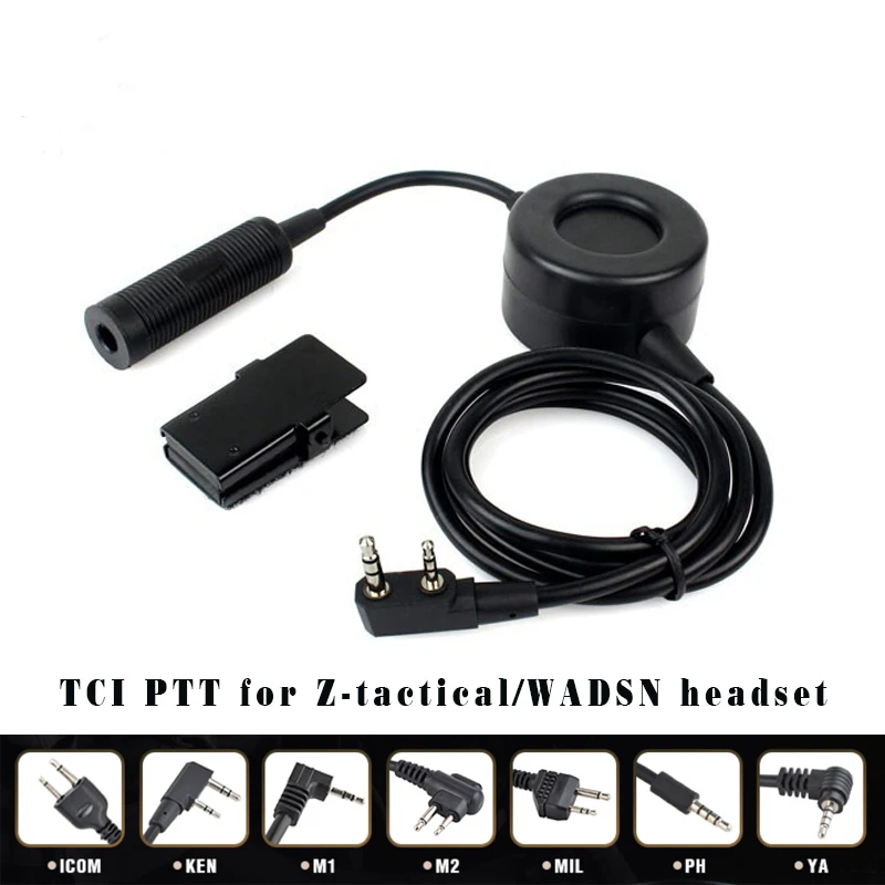 SEIGNEER гарнитура TCI Тактический PTT военный для COMTAC/MSA/EARMOR/TCA/TRI адаптер гарнитуры kenwood