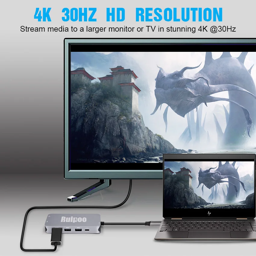 Док станция 10 в 1 с usb type c на hdmi vga RJ45 USB3.0 SD TF разъемом и 3 5 мм AUX кабелем PD аудио видео