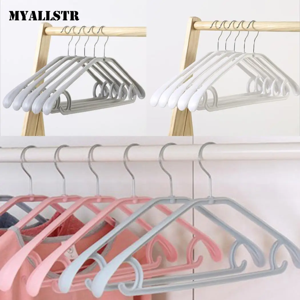 5 шт домашний шкаф пластиковый Экстра Широкий белый розовый серый синий плечики