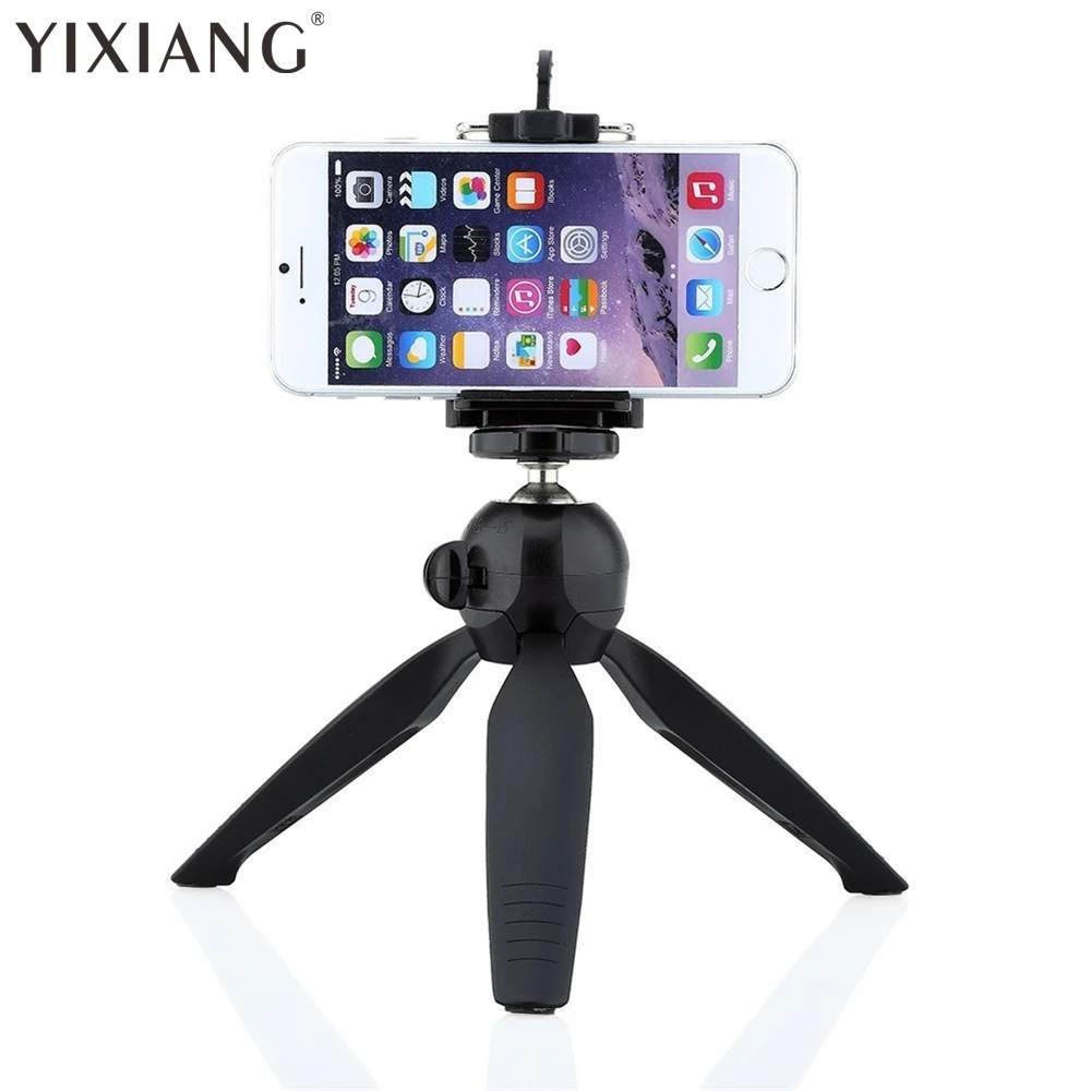 YIXIANG Yungteng 228 мини штатив Трипод + держатель для телефона зажим Настольный Штатив