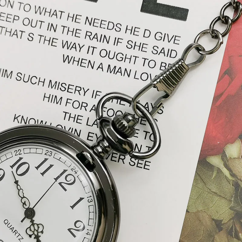Ретро кролик карманные часы Винтажные Колье в старинном стиле брелок цепь сплав