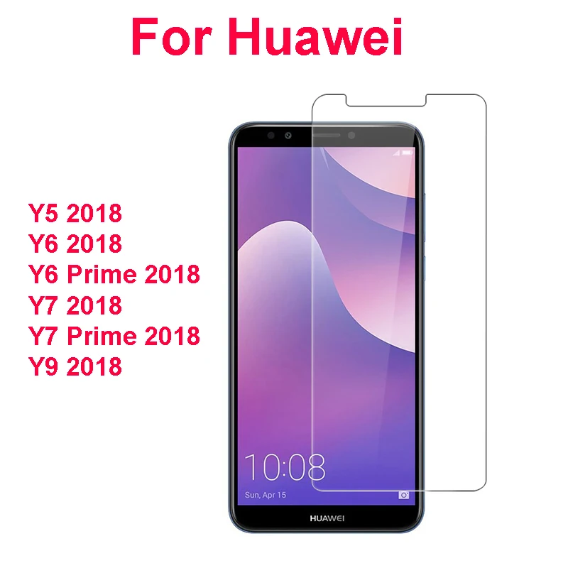 1 шт. 2 HD закаленное стекло для Huawei Y6 Prime 2018 Защитная пленка экрана Y9 Y7 Y5 из