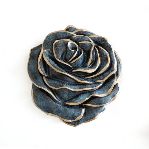 Европейский трехмерный цветок настенные фрески кулон творческая личность дома гостиной настенные подвесные настенные украшения - Цвет: A2