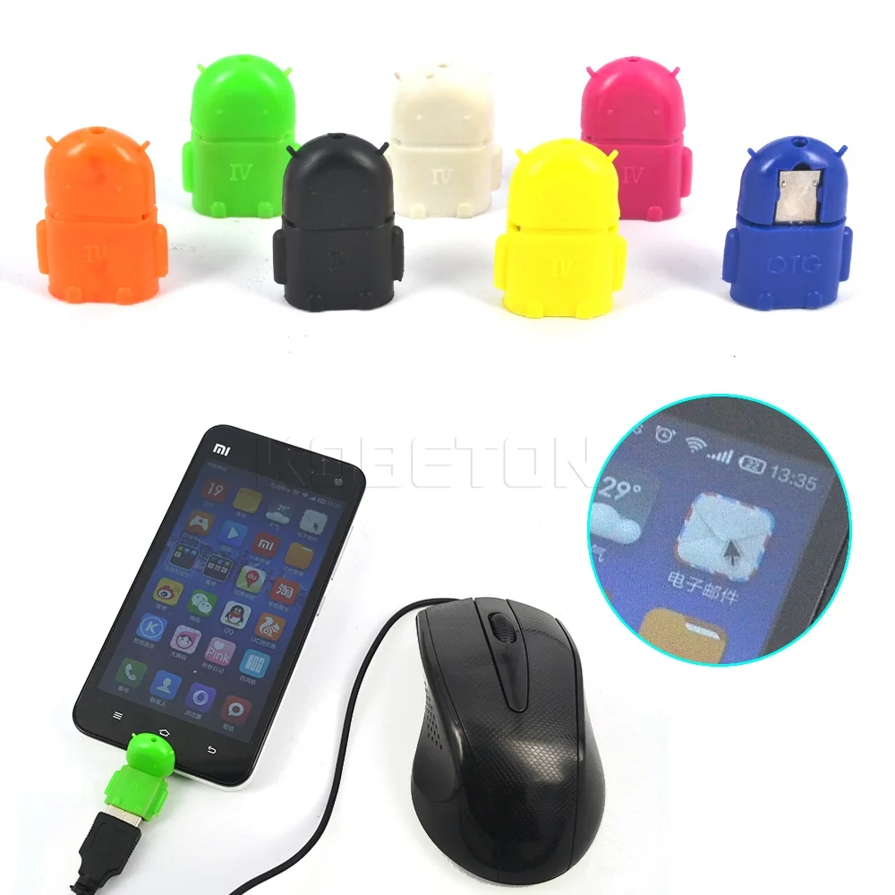 Kebidu 7 шт./лот микро USB Мини OTG адаптер конвертер кабель для планшетного ПК Android