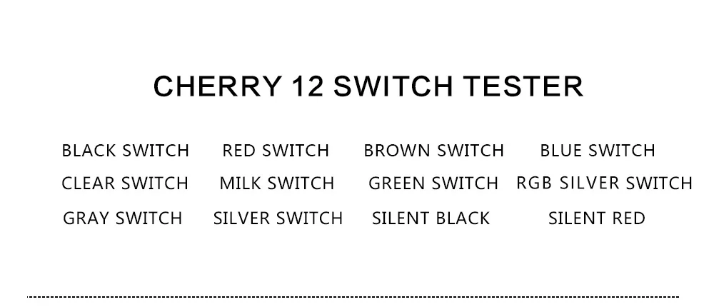 12 Cherry MX переключатели прибор для проверки Клавиатуры Комплект прозрачные брелки пробоотборник PCB механическая клавиатура полупрозрачные брелоки тестирование инструмент уплотнительное кольцо