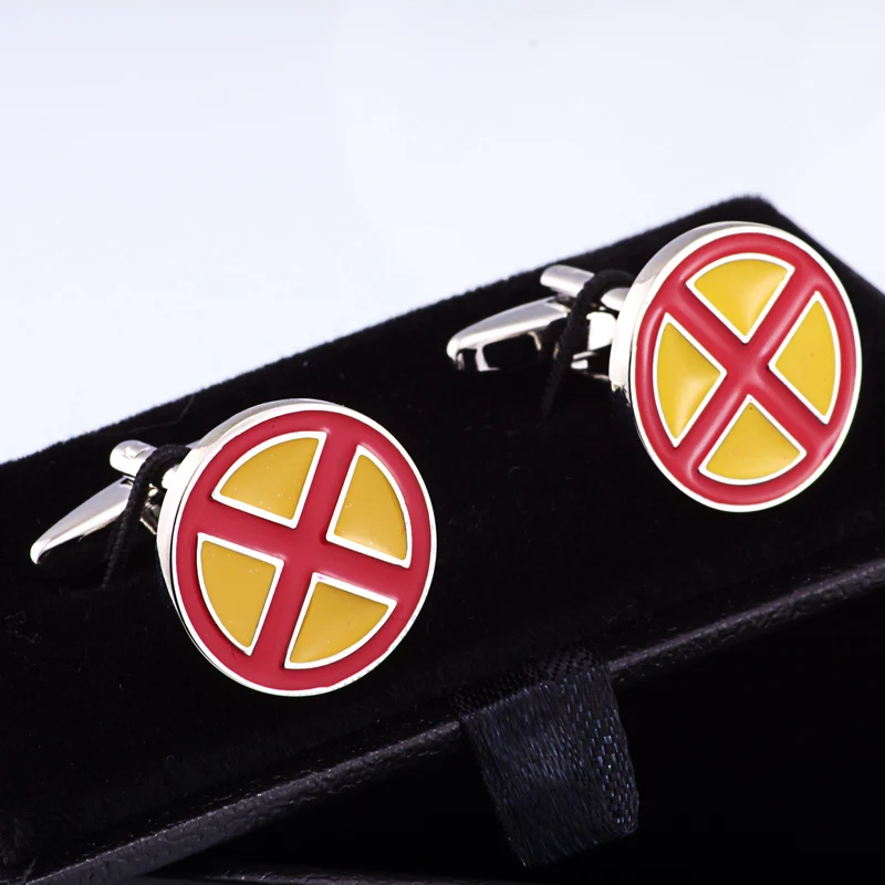Модная эмалированная запонка с крестом латунный флаг Испании Круглый мужской