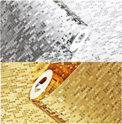 

Серебряная Золотая фольга обои Блестящая декоративная Крафтовая бумага