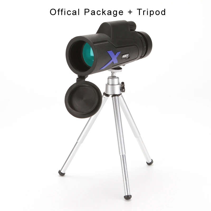 With Tripod Монокуляр 20x50 мощный бинокль высокое качество зум большой ручной телескоп lll ночное видение военный HD Профессиональный Охота - Цвет: With Tripod