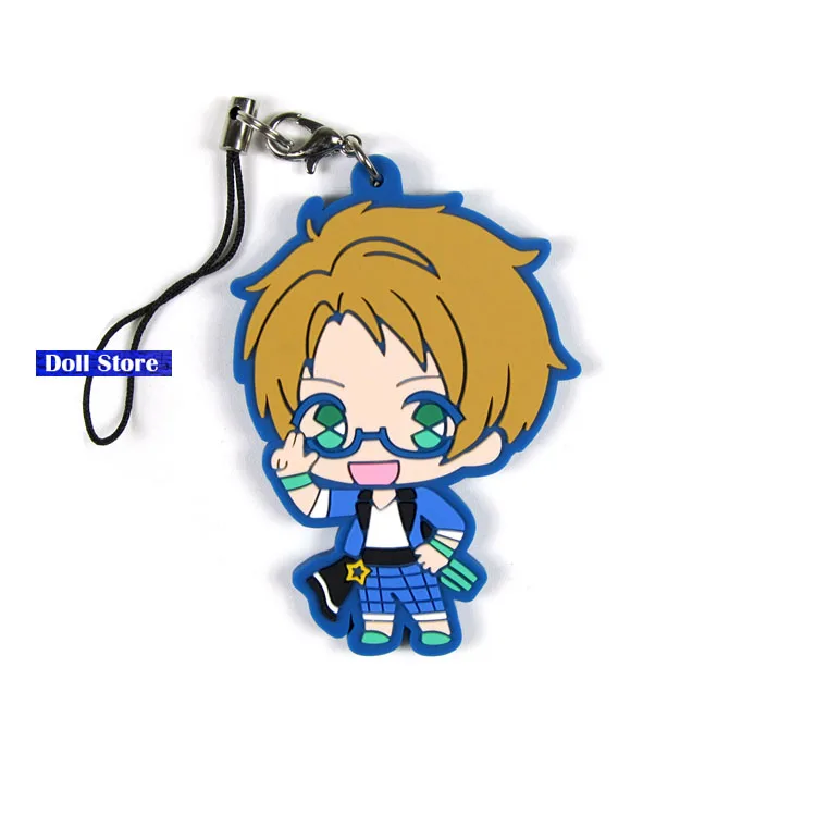 9 Ensemble Stars короткая футболка с героями из японского аниме «figurerubber силиконовые сладкий запах подвеска на мобильный телефон брелок ремешок D179 - Цвет: 9