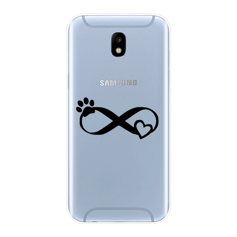 Чехол-накладка для Samsung Galaxy J4 J6 J8 Plus силиконовый с рисунком собаки сердца J2 J5 J7 Prime