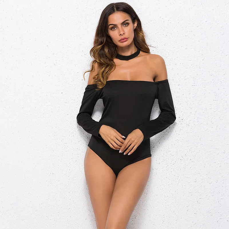 Разноцветный базовый купальник с открытыми плечами элегантный женский