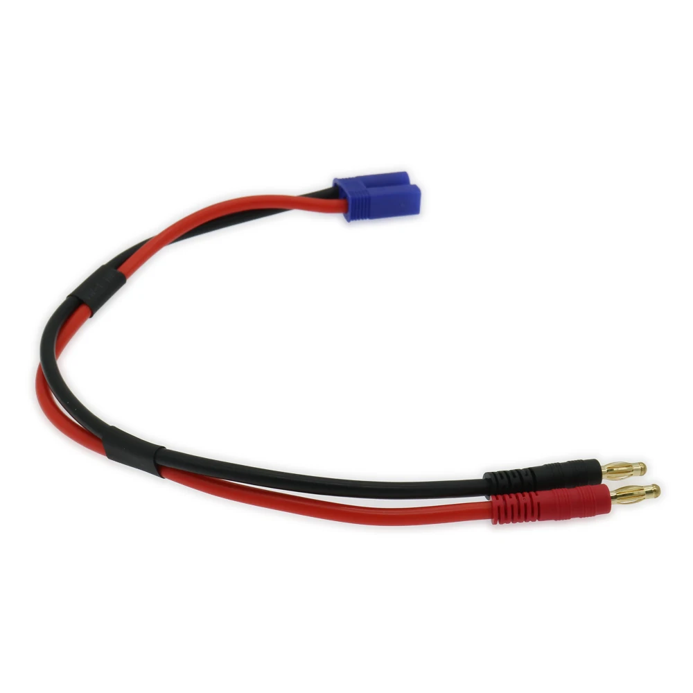 RCAWD 1x300 мм штекер EC5 и 24K позолоченный Силиконовый кабель 12awg для зарядного