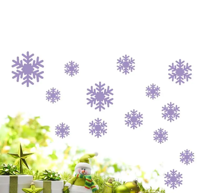 Домашний декор новая наклейка на стену Замороженные снежные хлопья виниловая