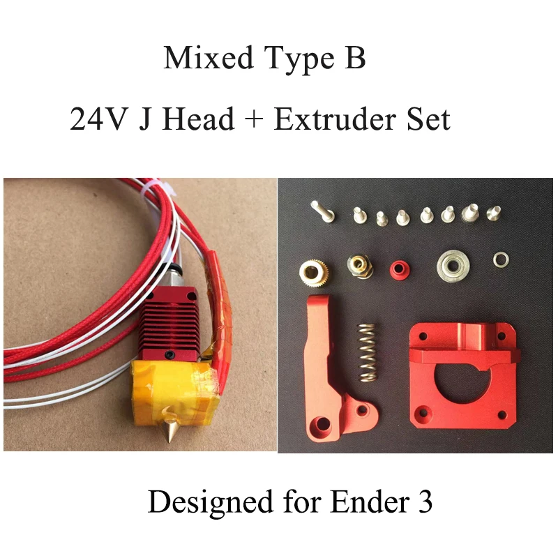 Полностью металлический J-head MK10 Hotend CR10 Ender 3 профессиональный принтер экструдер