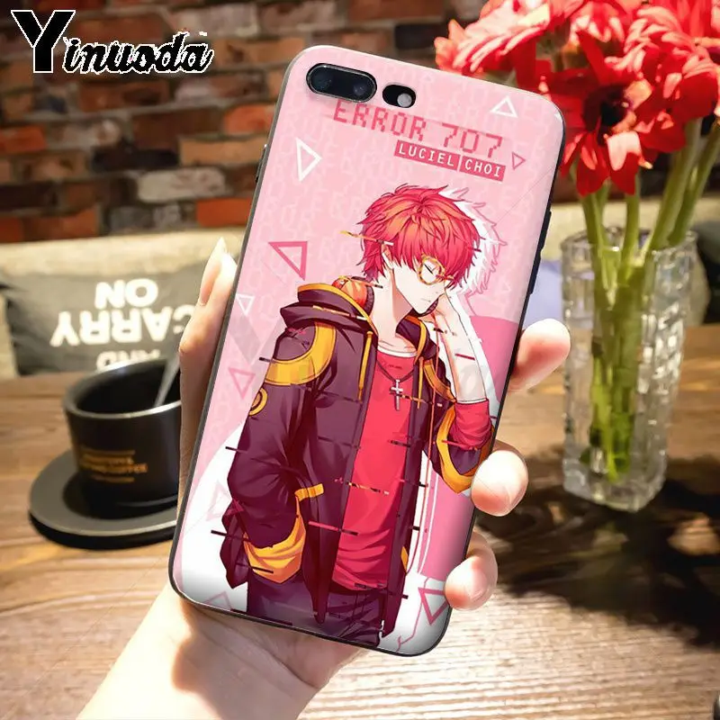 Yinuoda 707 Mystic Messenger Роскошный Гибридный чехол для телефона Apple iPhone 8 7 6 6S Plus X 5S 11pro SE 12pro