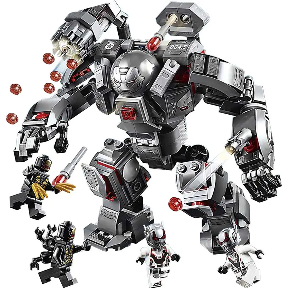 War Machine Buster Супергерой Marvel Мстители Бесконечность войны строительные блоки Халк танос Капитан Америка Фигурки Кирпичи игрушки для детей - Цвет: War Machine Buster