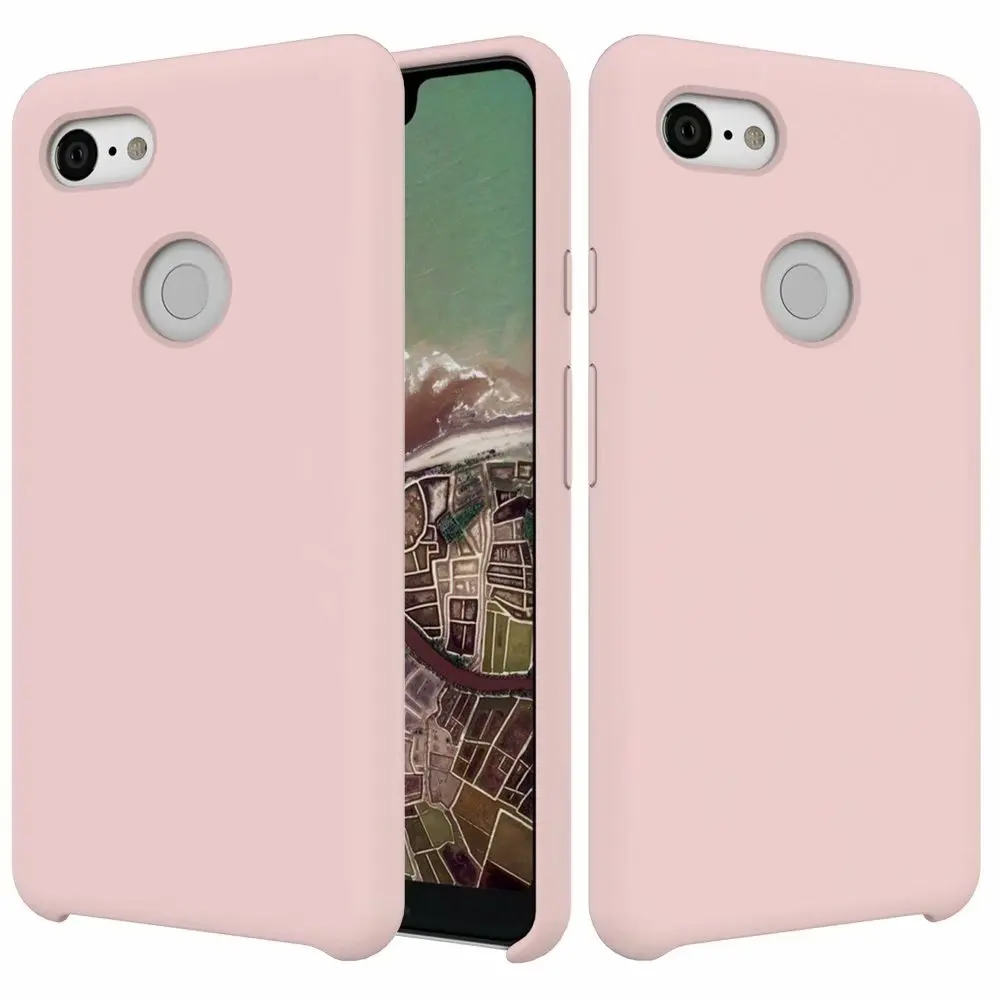 Для Google Pixel 3 3XL чехол Роскошный жидкий силиконовый кожаный удобный защитный для XL