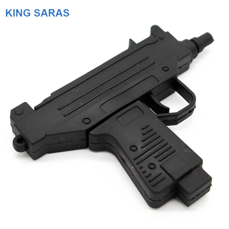 KING SARAS мультфильм реальная pacacacity 5 модель пистолет usb флеш-накопитель usb 2,0 4 ГБ 8 ГБ 16 ГБ 32 ГБ 64 ГБ флешка, подарок