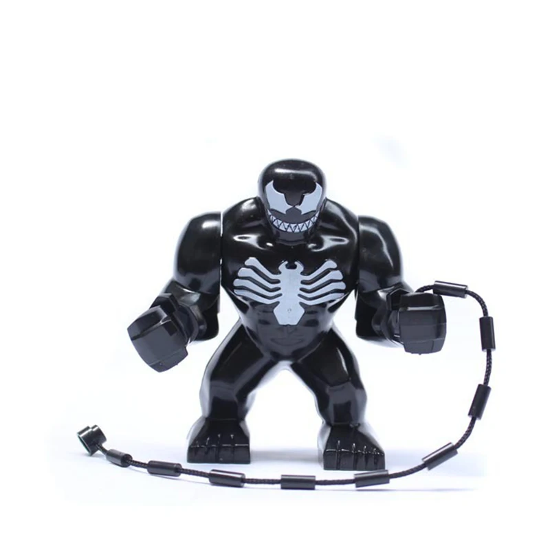 Лиловый Большой Размер Фигурки Мстителей Marvel Endgame Thanos Venom Carnage Energy Stones перчатки Бэтмен Железный человек Кирпичи Строительные блоки игрушки - Цвет: Лиловый