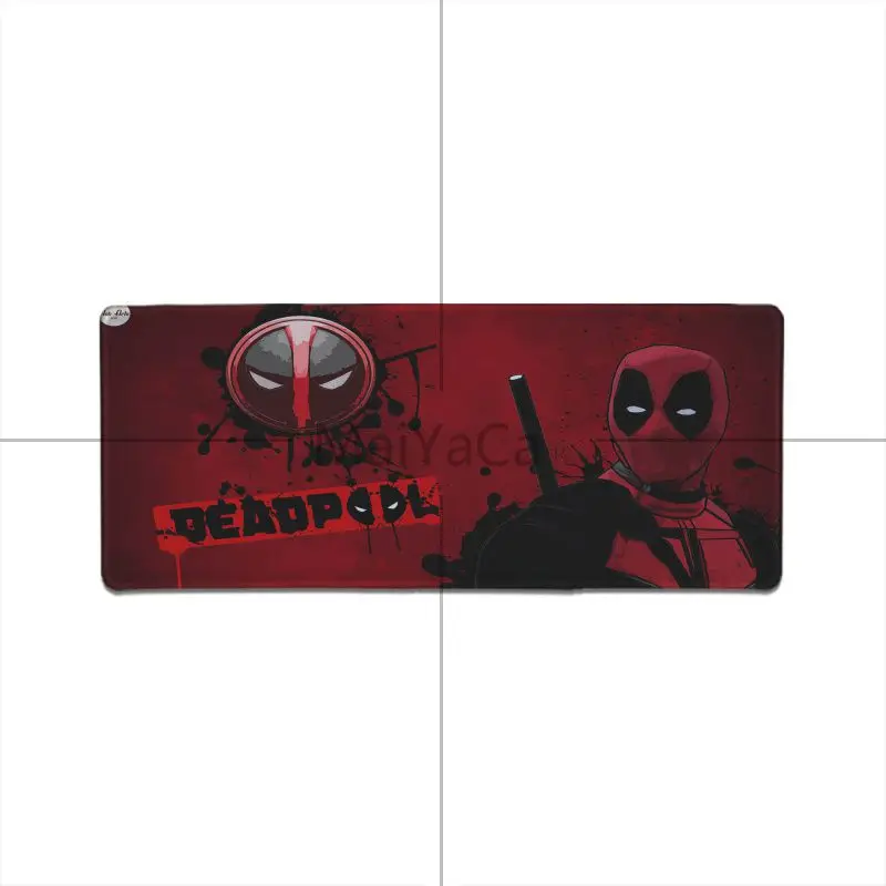 Lock Edge 40X90cm MaiYaCa красный фильма «Дэдпул»; рубашки на заказ игровой коврик для мыши для ноутбука резиновый, большого размера игровой коврик для мыши - Цвет: Lock Edge 40X90cm