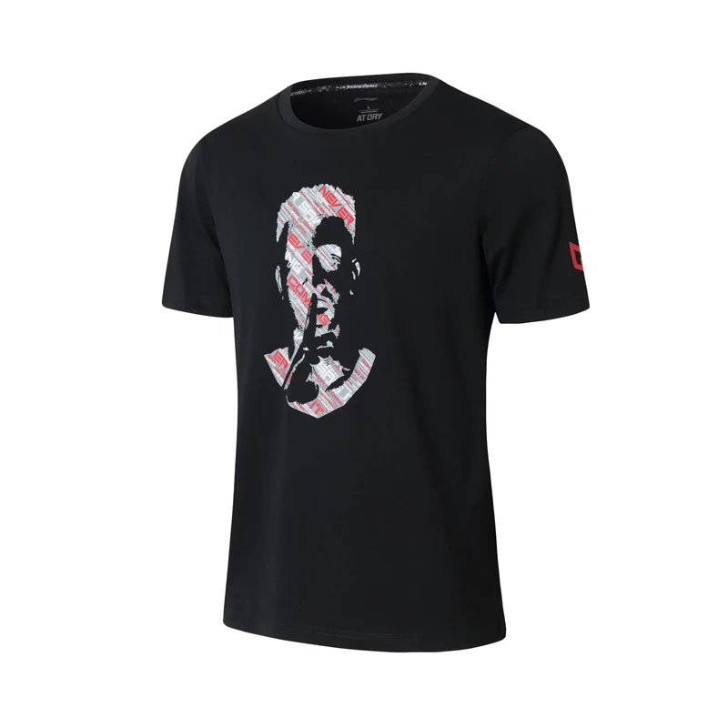 Li-Ning Мужская баскетбольная серия CJ McCollum Джерси на сухой Смарт 66% хлопок 35% полиэстер подкладка спортивные футболки AHSP091 MTS3102 - Цвет: AHSP091-2