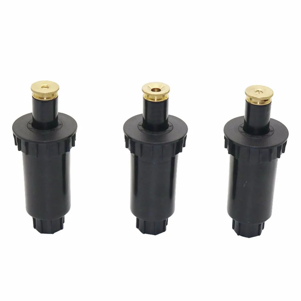 5Pcs 1/2" Female Thread 90/180/360° Pop Up Sprinkler Football Field Golf Course Grassland Turf Lawn Irrigation Watering Nozzles