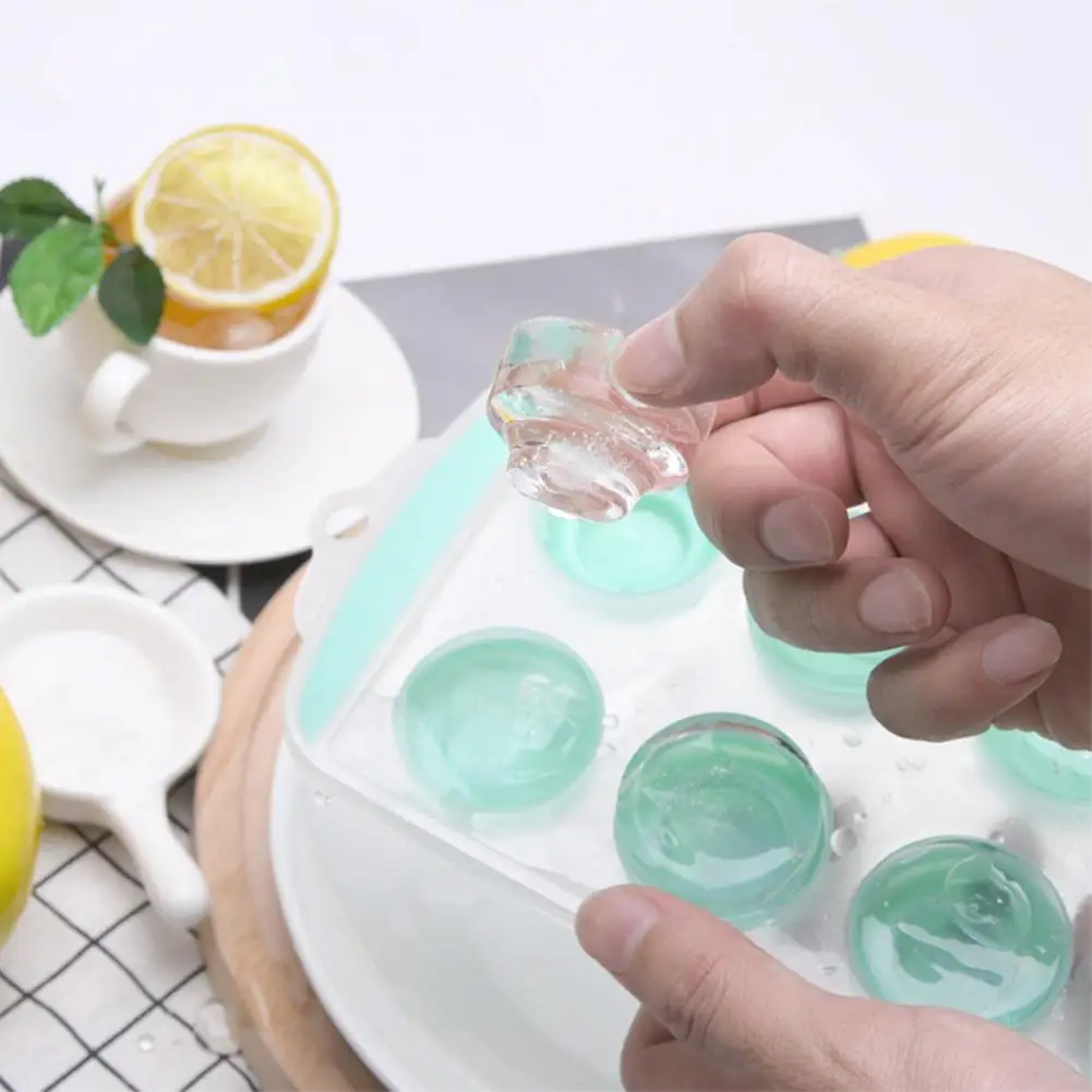 Retractable Elastic Round Silicone Ice Tray Cubes Mold Color Random For Pudding Jelly Cake Decorating Tools | Дом и сад