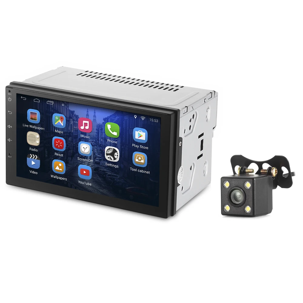 Многофункциональный Универсальный 7002 Android 6.0 bluetooth fm Радио RDS GPS Автомобильный