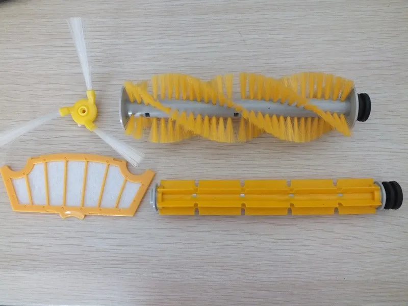 (A320/A325/A330/A335/A336/A337/A338) Spare part for Robot Vacuum Cleaner, Hair Brush,Rubber Brush,Side Brush,HEPA Filter