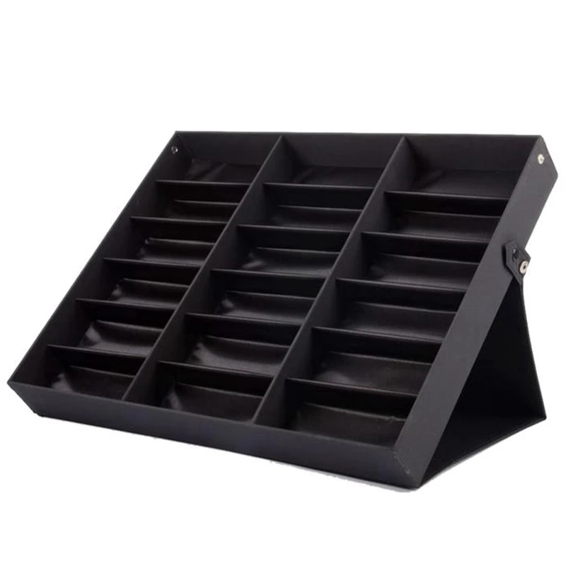 

18 Grid Sunglasses Storage Box Organizer Glasses Display Case Stand Holder Eyewear Eyeglasses Box Sunglasses Case