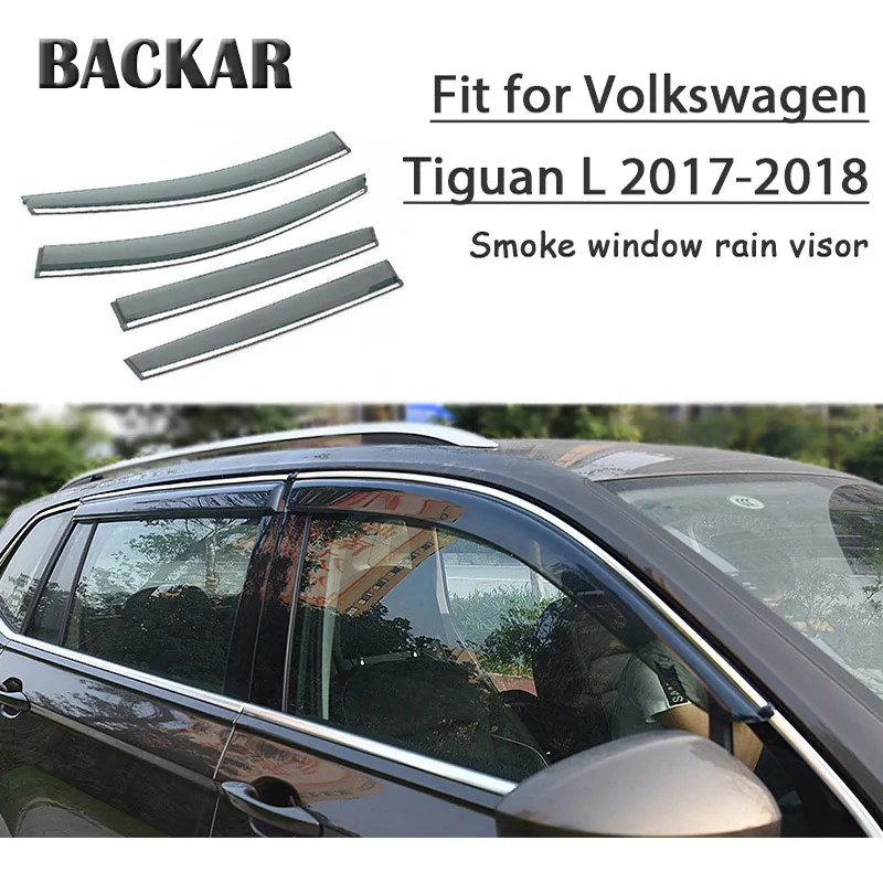 Backar Авто Windows ветра дождя для Volkswagen VW Tiguan 2017 2018 солнцезащитный козырек Дефлектор отделка любую погоду