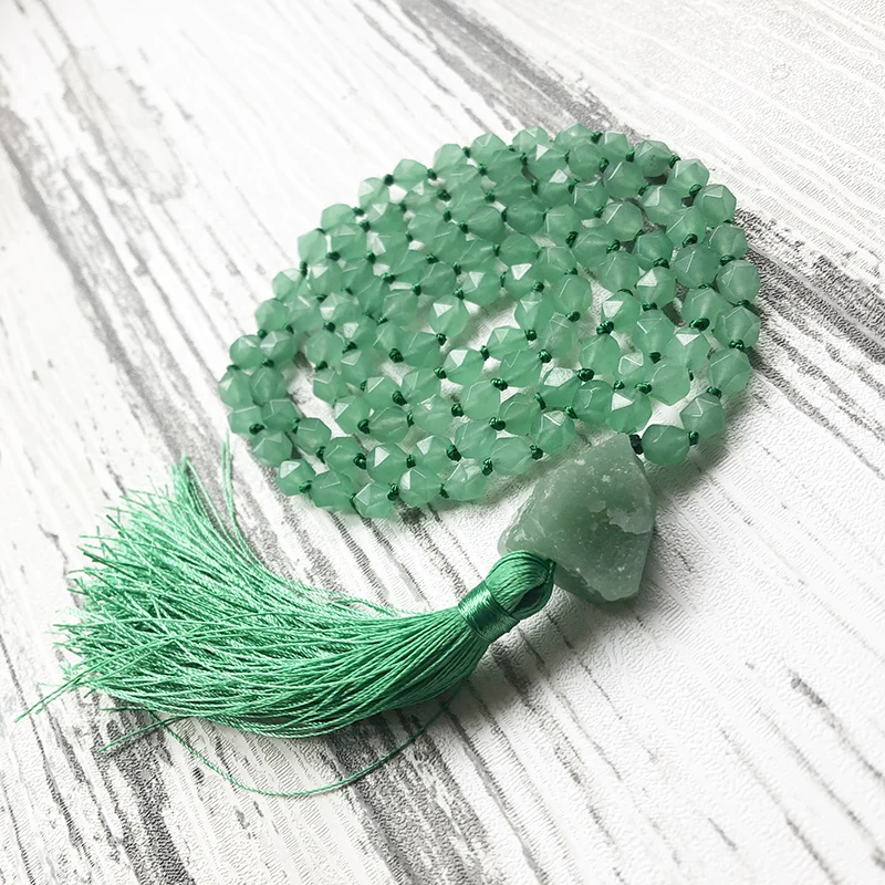 108 молитвенные целебные камни для медитации ожерелье ювелирное изделие граненый