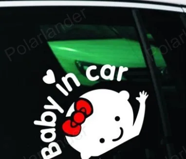 Новинка 2016 автомобильная наклейка для детей на борту заднего лобового стекла 3D